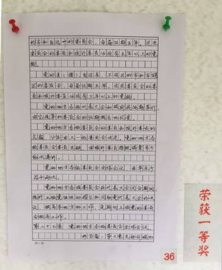 J9国际站举行“学党章党规、学系列讲话、做及格党员”手抄党章接力硬笔书法角逐 - J9国际站
